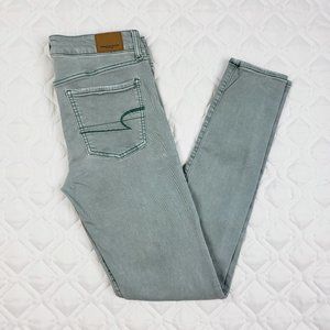 American Eagle Jeggings 10 X Long Green